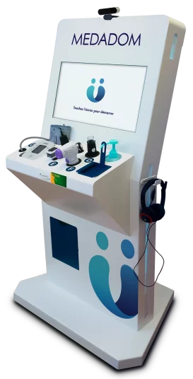 Borne de téléconsultation médicale installée au cabinet